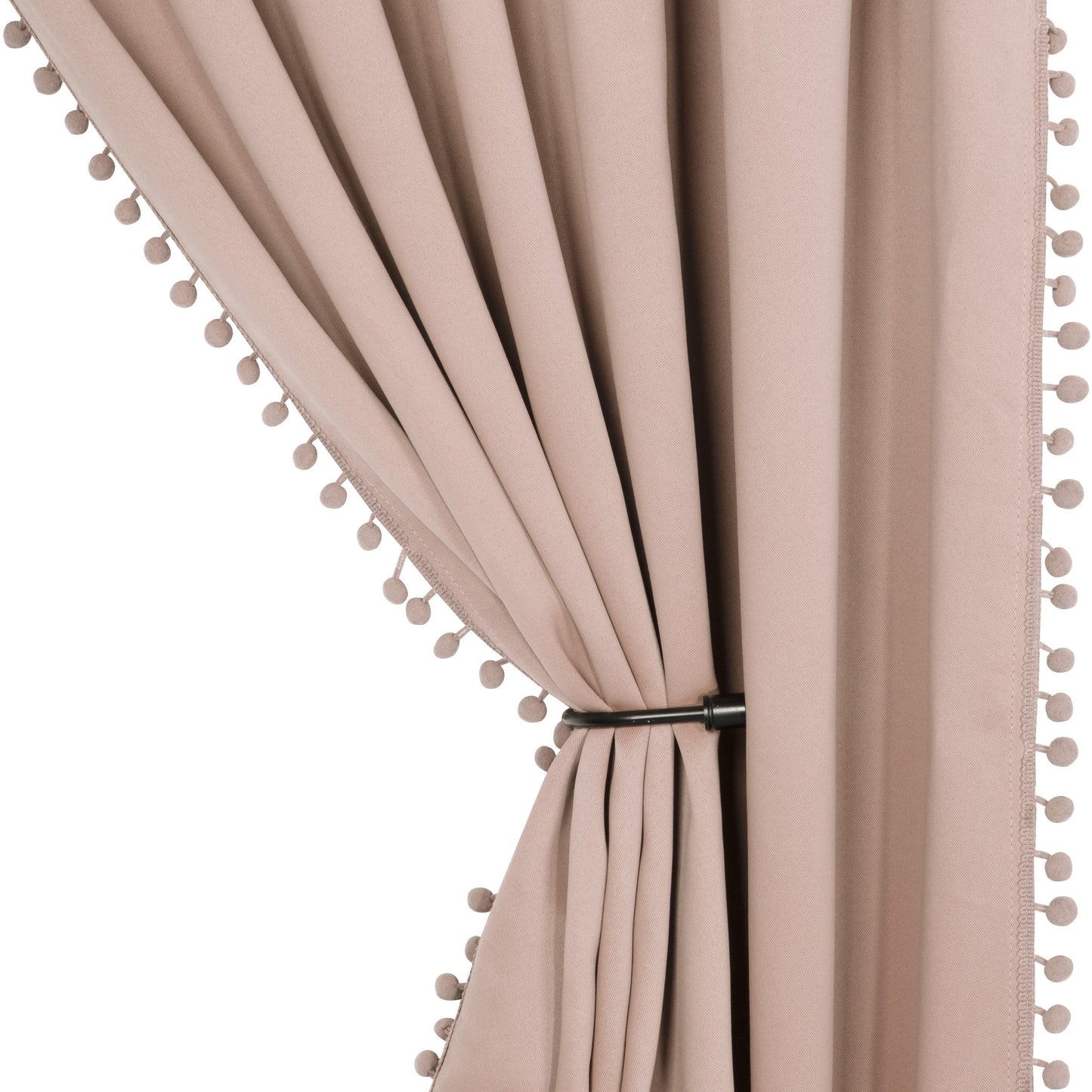 1 thermal insulated blackout curtain panel suitable for study, living room, and kitchen. This decorative curtain features a rod/pole pocket design for added privacy and energy efficiency.