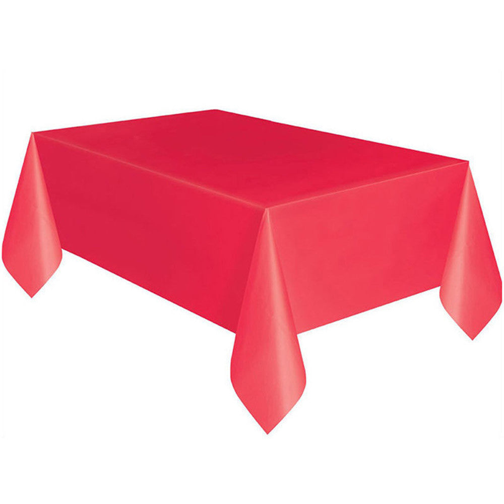 Plastic rectangular tablecloth covers