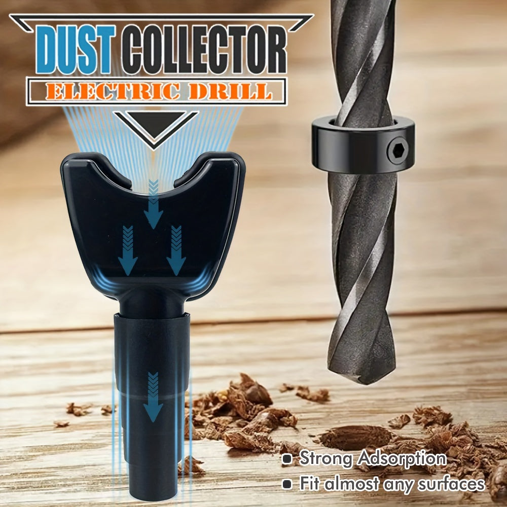 Drill without worrying about making a mess - this vacuum attachment collects dust while you work, perfect for woodworking and home improvement projects.