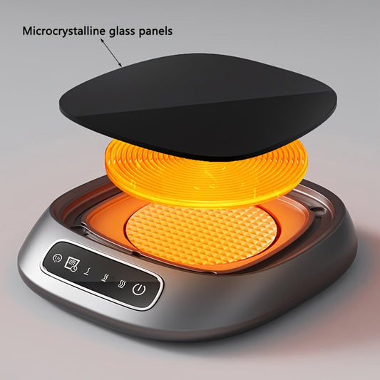 Smart Beverage Warmer Coaster with 3 Temperature Settings, USB-Powered Heating Pad for Drinks, Milk, Tea, and Hot Chocolate, Perfect for Home and Office, Made from Non-Food Contact Plastic Materials.