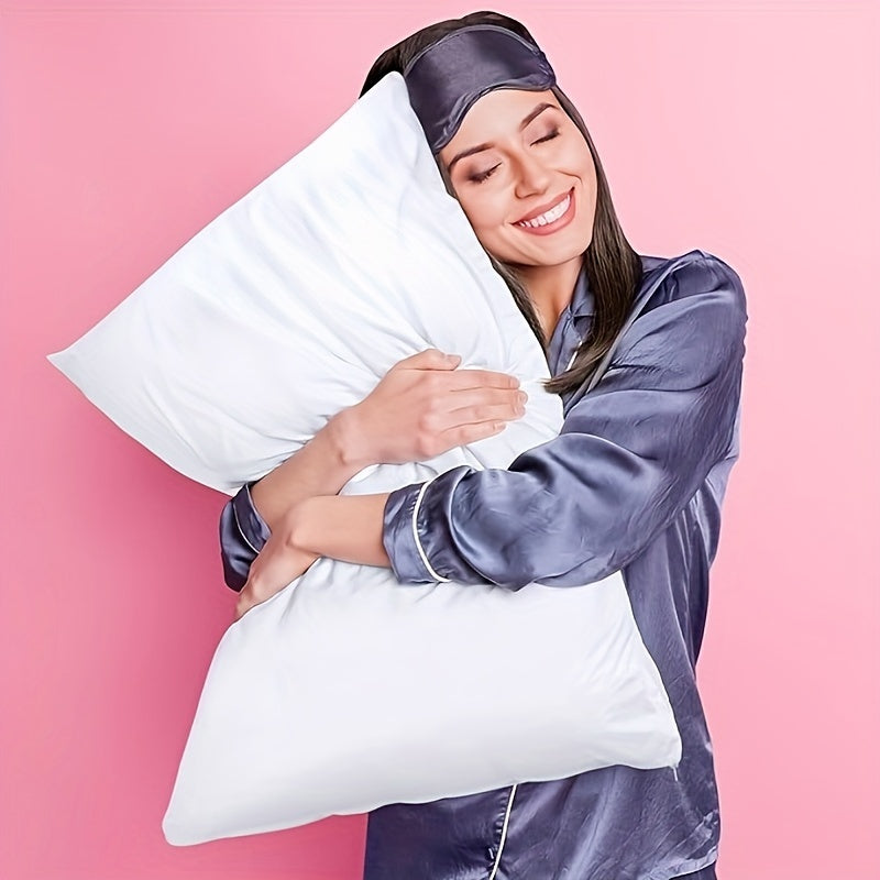 White Waterproof Knit Pillowcase with Zipper Closure - Thick, Durable, and Stylish for Cozy Autumn/Winter Comfort