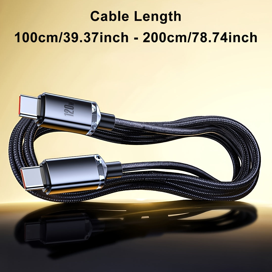 Fast charging USB C cable for Samsung, Xiaomi, Redmi, Huawei, Android, OPPO, MacBook Pro, and iPad Pro.