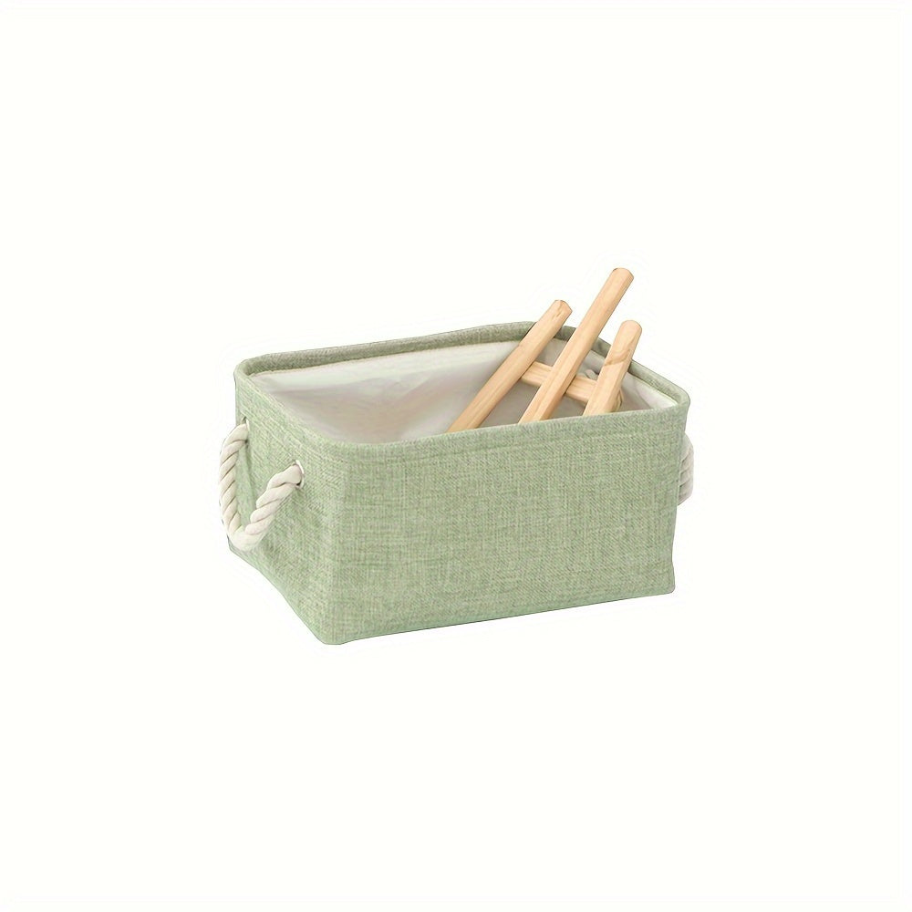 Modern and Simple Desktop Storage Basket Perfect for Organizing Linens, Books, or Toys