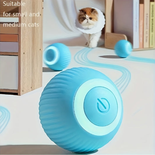 USB Rechargeable Electric Cat Ball - Interactive Toy for Cats and Dogs, ABS Material, Perfect for Play