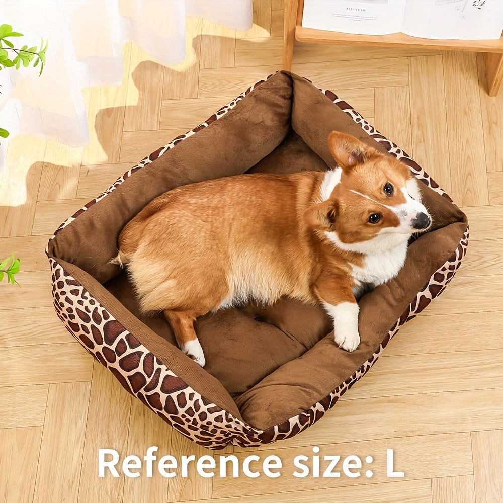 Cozy pet bed sofa for large and medium dogs, providing soft cushion for naps and restful sleep.