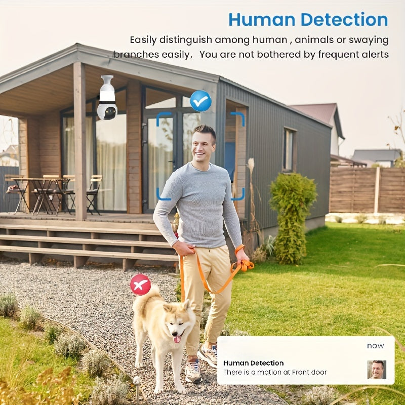 Experience the Teruhal Smart WiFi Bulb Camera with advanced features including Auto-Tracking, Full-Color Night Vision, and Two-Way Audio. Protect your home with High-Definition 1080P security for ultimate safety.