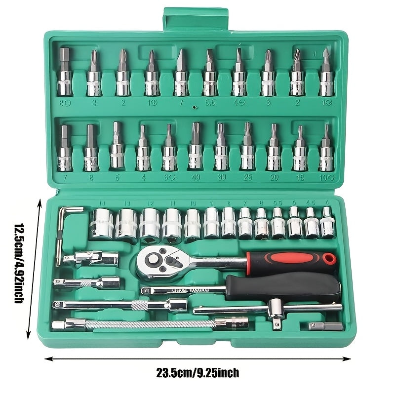 Integrated solutions for automobile maintenance toolbox, suitable for cars, bikes, and motorcycles, along with a multifunctional hand tool set.