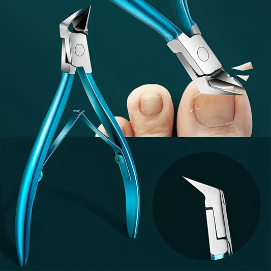 Highly precise nail clippers safe for ingrown and thick toenails, ideal for at-home manicures and pedicures.