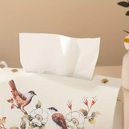 Stylish Nordic faux leather tissue box cover for multiple rooms in the home.