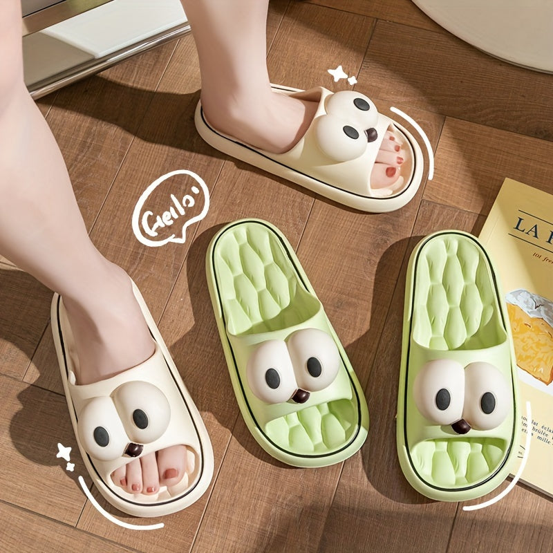 Kawaii cartoon EVA clogs - lightweight, soft soles, non-slip shower slides for summer indoor wear