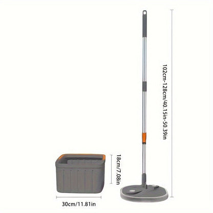 This all-in-one set includes a sewage separation free-hand mop and bucket set, a household rotating mop, a lazy mop, and a dust mop that is perfect for dry and wet dual-use. Ideal for cleaning all areas of your home, including the kitchen, living room