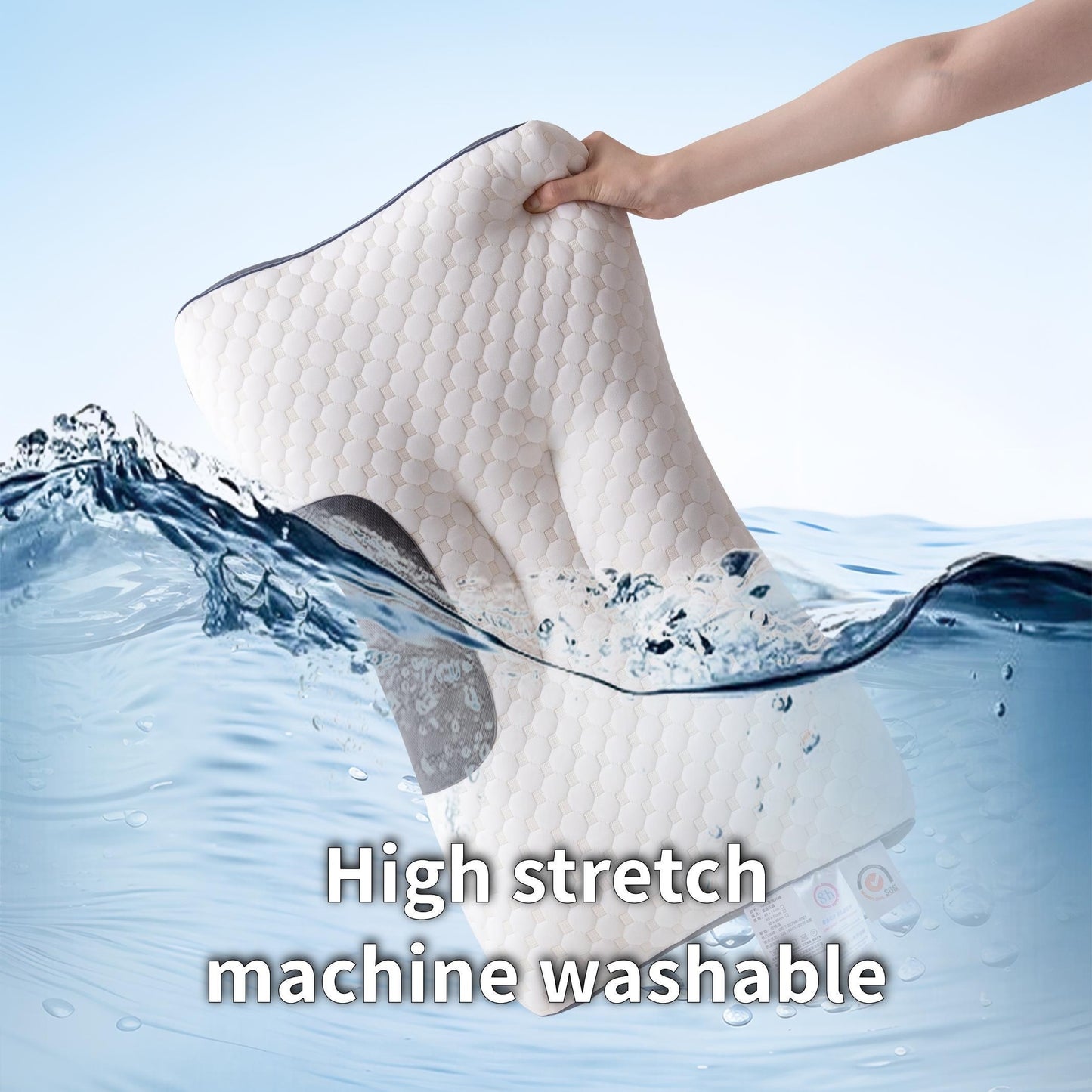 High-quality sleep support pillow for all seasons, machine washable, breathable, soft, and comfortable. Ideal for side and back sleepers.