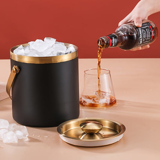 Insulated Ice Bucket made of Stainless Steel with Double Layers - Ideal for Champagne, Wine & Beer - Non-Slip and Food-Safe, Great for Bars, Restaurants & Home Utilization