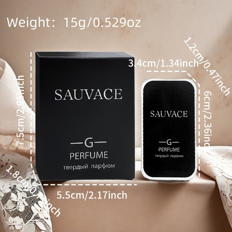 SAUVACE Men's Solid Perfume offers a long-lasting Woody scent, with a formaldehyde-free, plant-based formula. Perfect for adult men, ideal for dating and daily use, also makes a great gift