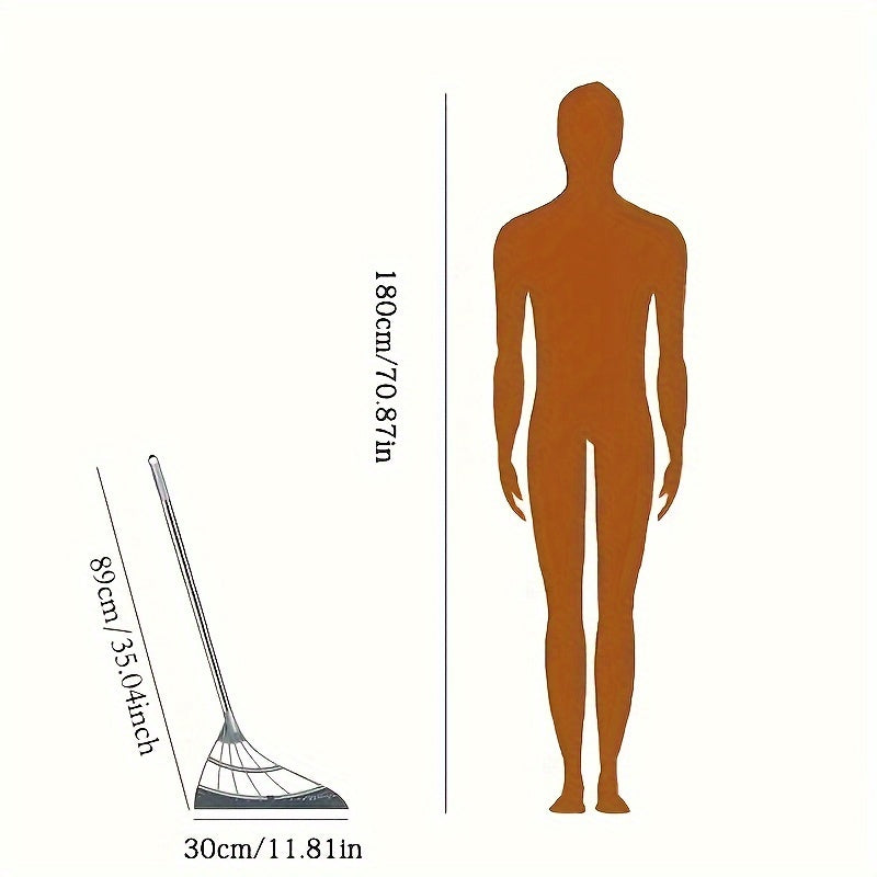 Универсальная силиконовая метла и скребок в комплекте с выдвижной ручкой - идеально подходит для удаления шерсти домашних животных в спальне, ванной, туалете, кухне и для очистки стеклянных поверхностей.