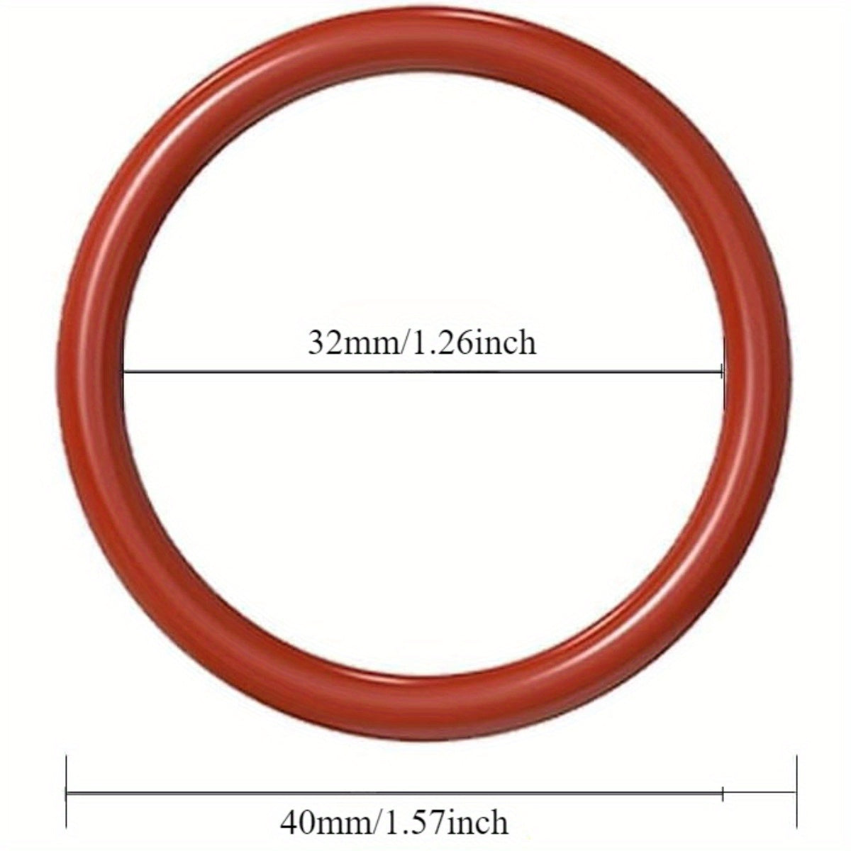 Silicone O-Rings Set of 6 for Coffee Machines - Food Grade Seals Compatible with Saeco, Bosch, and Gaggia - Replacement Parts