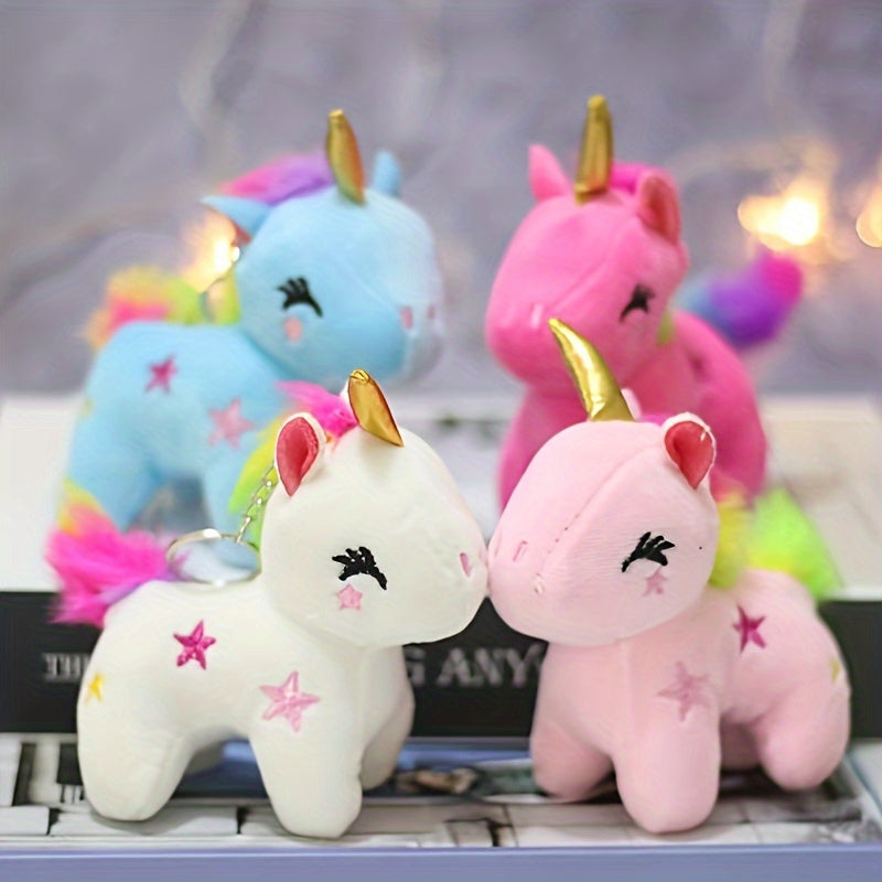 Adorable Unicorn plush toy with star accents, ideal for small pets.