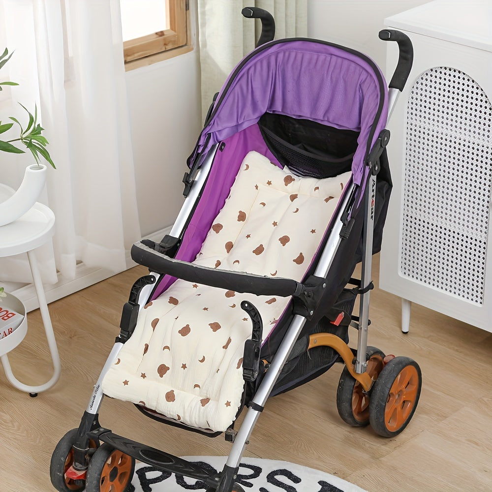 Older individuals can enjoy added comfort and safety with this stroller seat liner, car seat cushion. The plush padding and breathable mesh base provide a soft and cozy experience, while safety belt openings ensure secure positioning.