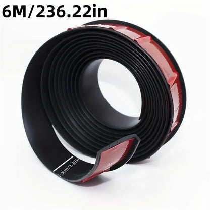 Red plastic 1.5m wheel arch protector strip for SUVs and cars. Durable, anti-collision and waterproof with easy installation.