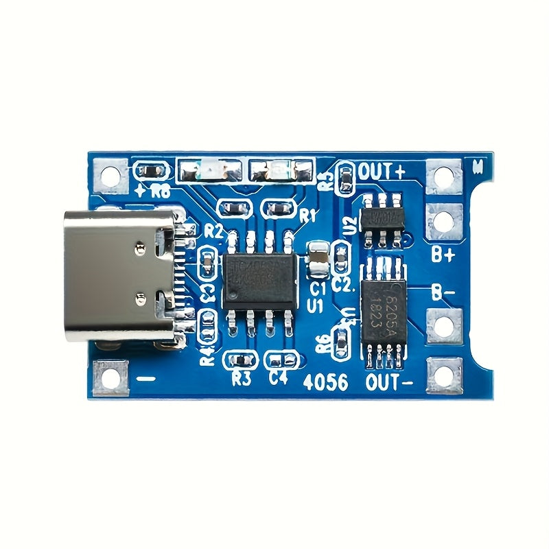 15 TP4056 battery charging boards with Type-C & USB interfaces, overcharge protection - perfect for DIY projects.