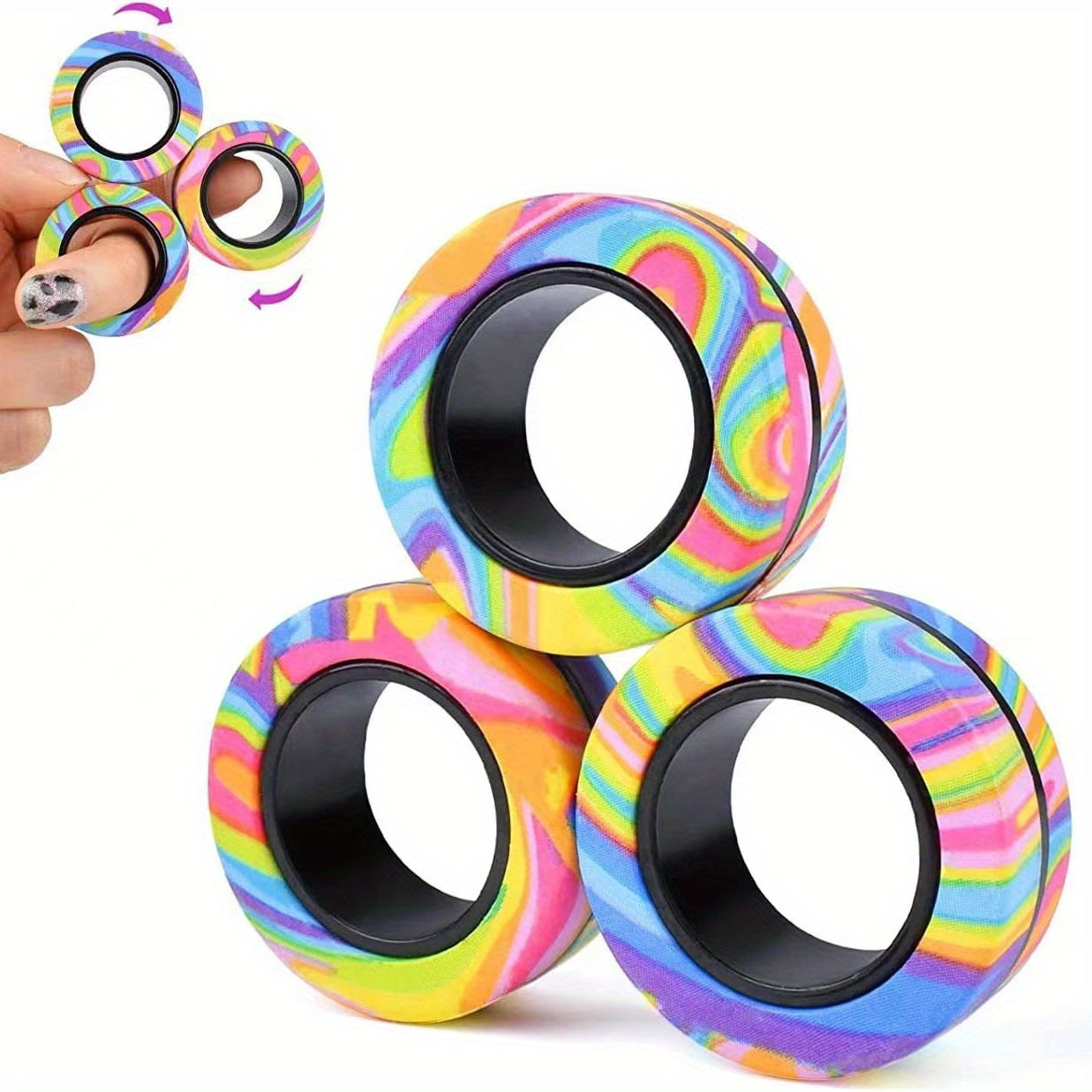 Relaxing magnetic toy for stress relief