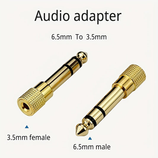 Eid Al-Adha Mubarak audio adapter: 3.5mm to 6.5mm female to male converter.