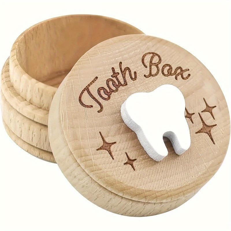 Wooden Tooth Box - Perfect for storing your child's baby teeth and fetal hair as a cherished keepsake. This box can also be used as a Tooth Fairy Box, Tooth Preservation Box, or Birth Souvenir. It makes a lovely addition to your home decor and is a great