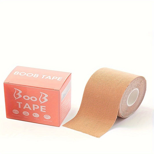 Invisible Breast Lift Tape for Women - Cotton bra pad sticker, 16.4' x 5.08cm.