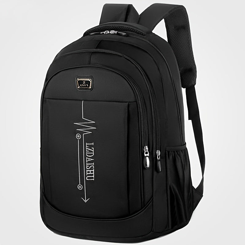 Casual backpack for men, ideal for middle school students or travelers with a large capacity for storing a laptop.