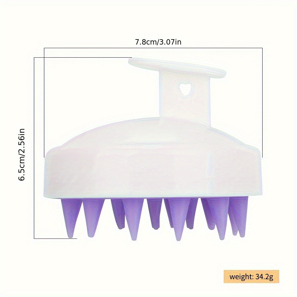 Силиконовый массажер для кожи головы и щетка для шампуня для роста волос и удаления перхоти, неэлектрический, без запаха инструмент для массажа кожи головы и укладки волос