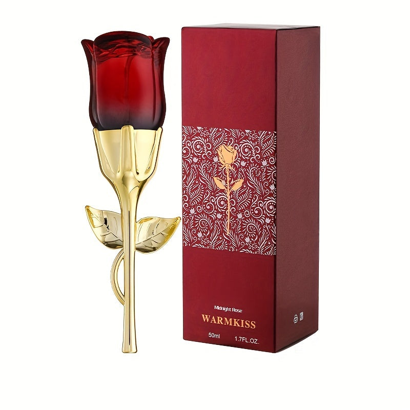 50ml Midnight Rose Women's Light Perfume with a fresh, natural and unique floral fragrance, ideal as a gift for a girlfriend.