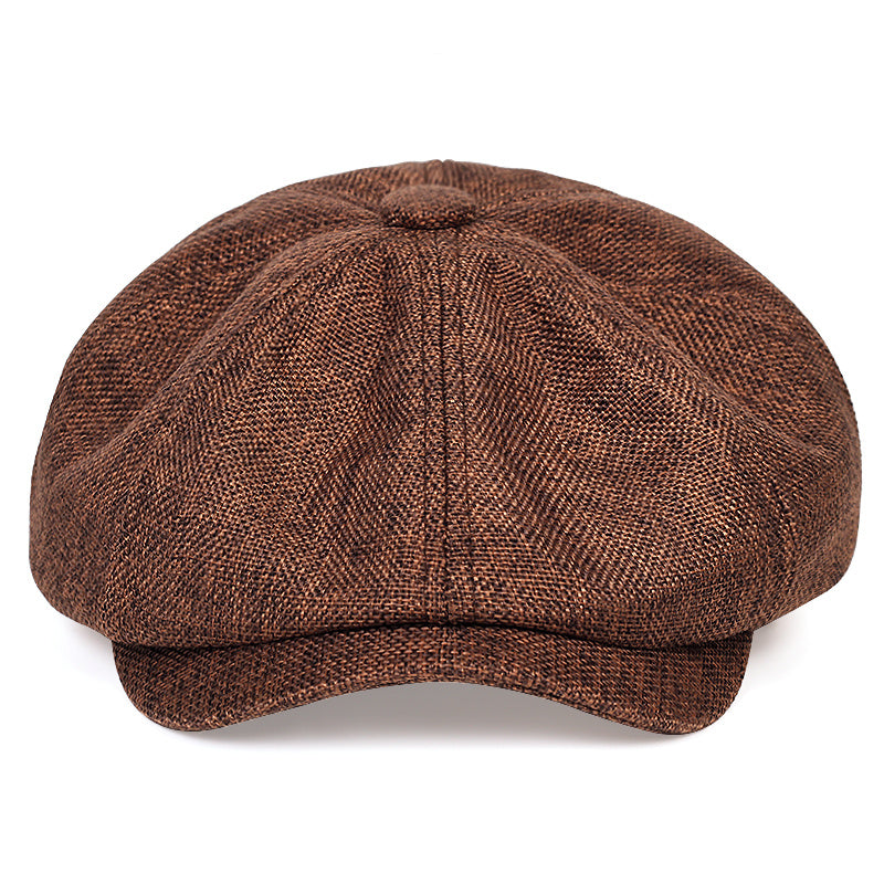 Polyester Newsboy Caps for Men and Women, Crafted for a Mature Style.