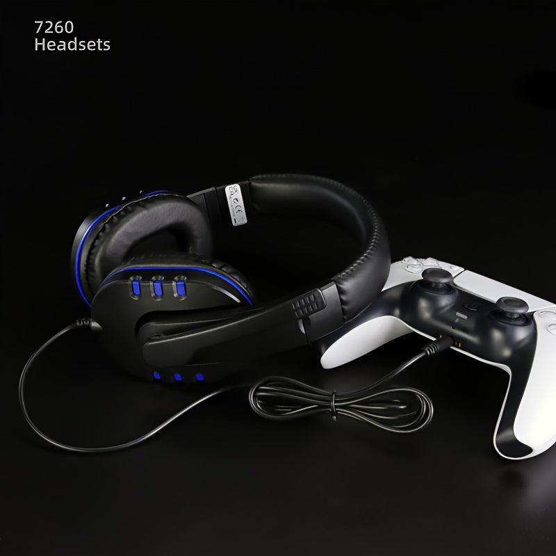 Model 7262 Heavy Bass Headset for PS4/XBOX-ONE/PC/Head-mounted Headphones