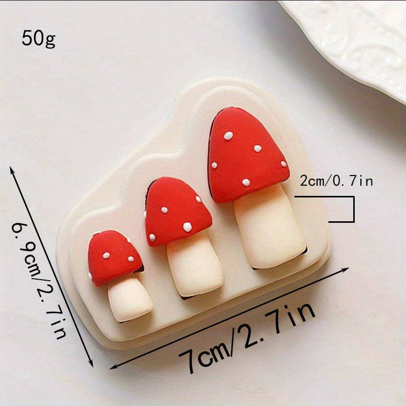 Forest Chocolate Mold featuring one piece design. Squirrel, mushroom, and pine cone shapes made of high-quality silicone material. Perfect for creating cute kawaii animal candies, fondants, and biscuits. Ideal for DIY cake decorating, this versatile mold