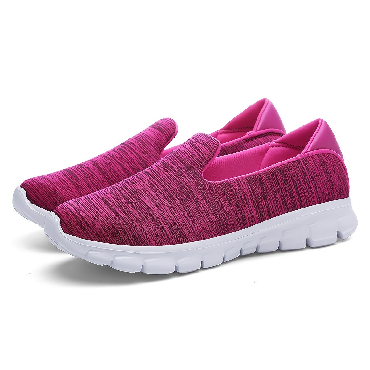 Lightweight, breathable slip-on sneakers for stylish and comfortable walks or runs.