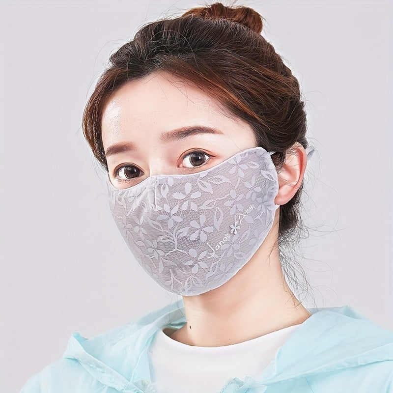 Sun Protection Mask for Women with UV Protection, Breathable Summer Thin Ice Silk Material, Eye Protection Face Mask - Available in 1, 2, 3, 4, or 5 pieces.