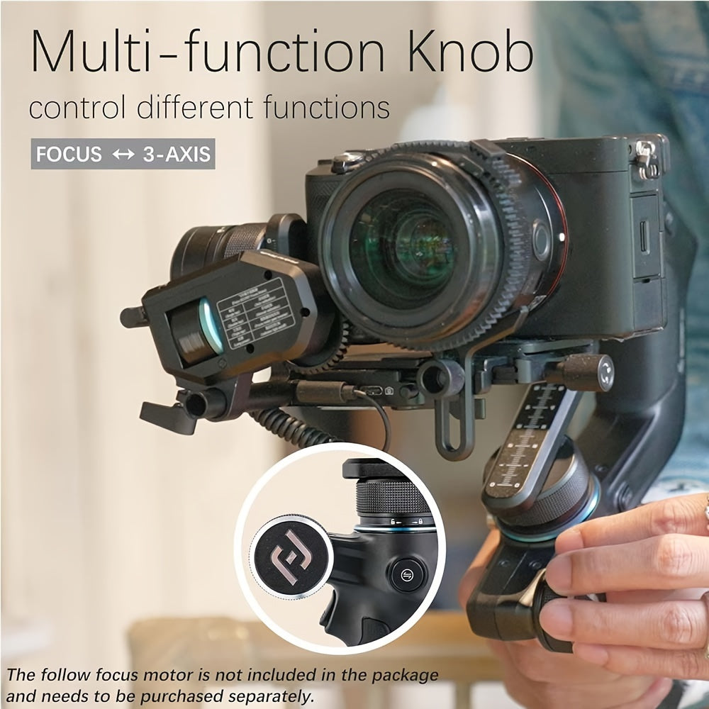 FeiyuTech Scorp Mini: Stabilizer for Mirrorless Cameras, Compact Cameras, Action Cameras, Gopro, iPhone 15 Pro, with Touch Screen, 1.18KG Payload.