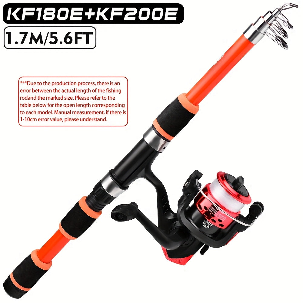 Proberos Ultra-Light Telescopic Fishing Rod - 149.35cm/179.83cm, Glass Fiber, Portable & Versatile