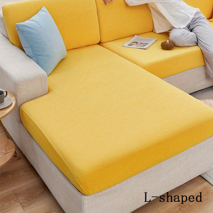 Anti-slip sofa cushion cover with elastic band for universal furniture protection in bedroom, office, and living room. Four seasons slipcover for comfortable and stylish seating.