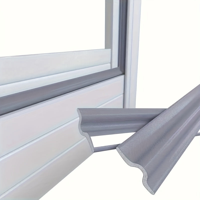 Self-adhesive fabric window seal strip designed for aluminum and steel frames. Ideal for sliding and casement windows, this energy-saving insulating weatherstrip helps exclude drafts and soundproof your space. Includes 1 roll of foam tape.