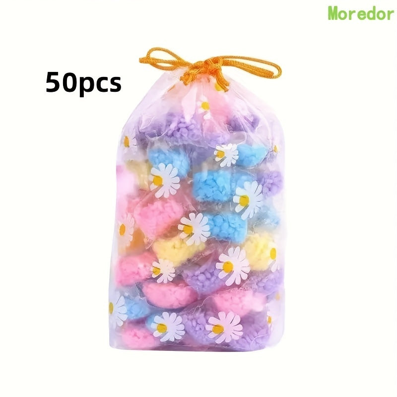 Laundry scent beads available in packs of 30, 50, or 100 for long-lasting fragrance and odor removal. Ideal for commercial laundry rooms and wholesalers.