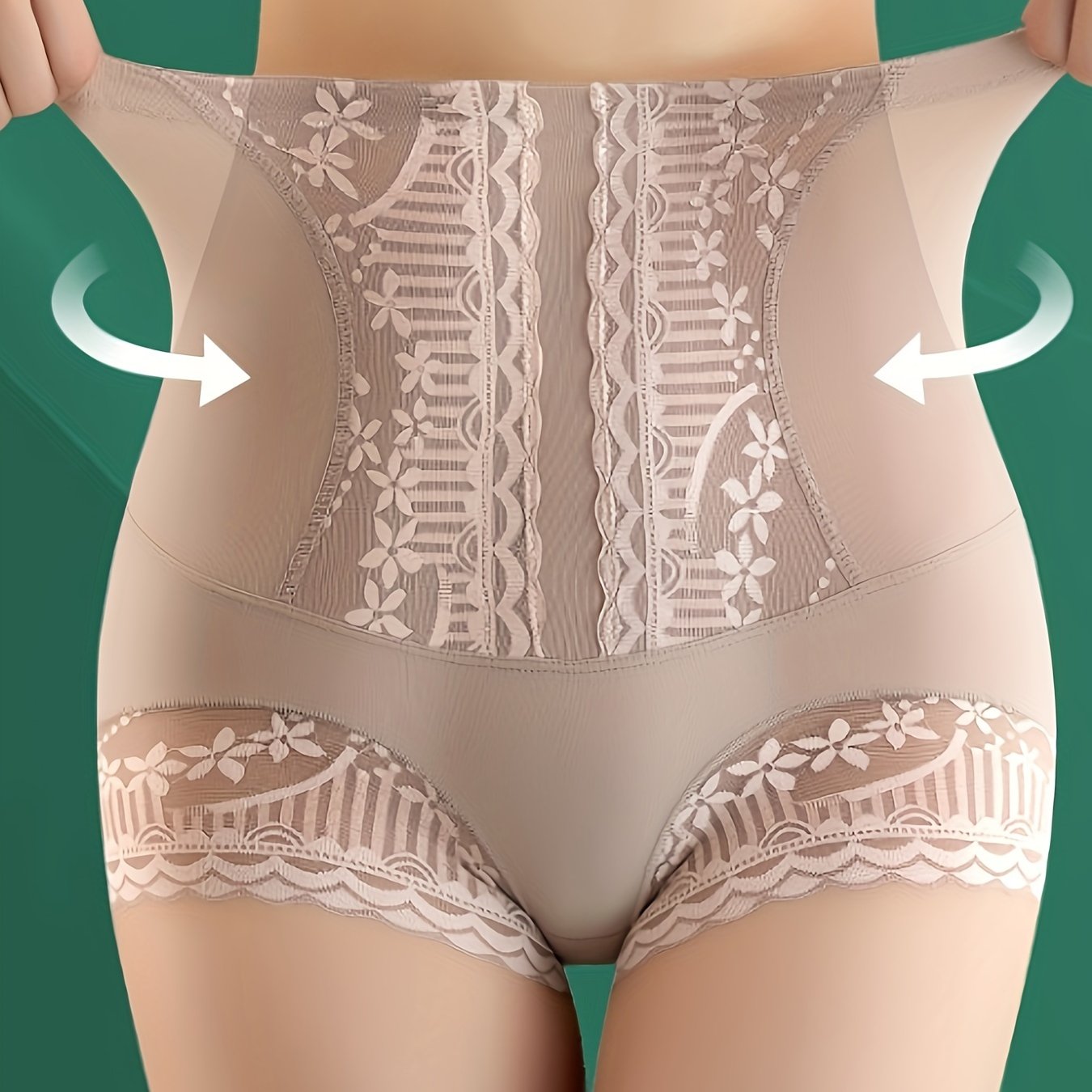 Lace Stitching High Waist Shapewear Panties for Women, Seamless Control and Butt Lift