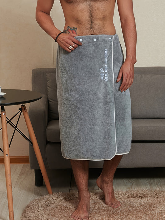 Large bath skirt made of soft, absorbent material with quick-drying SAP, perfect for home use.