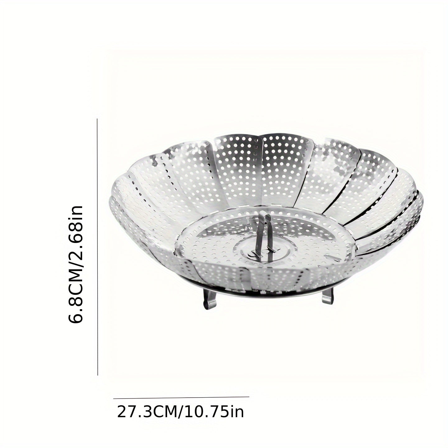 Durable Folding Steamer Basket Made of Stainless Steel - A Versatile Tool for Healthy Cooking in the Kitchen