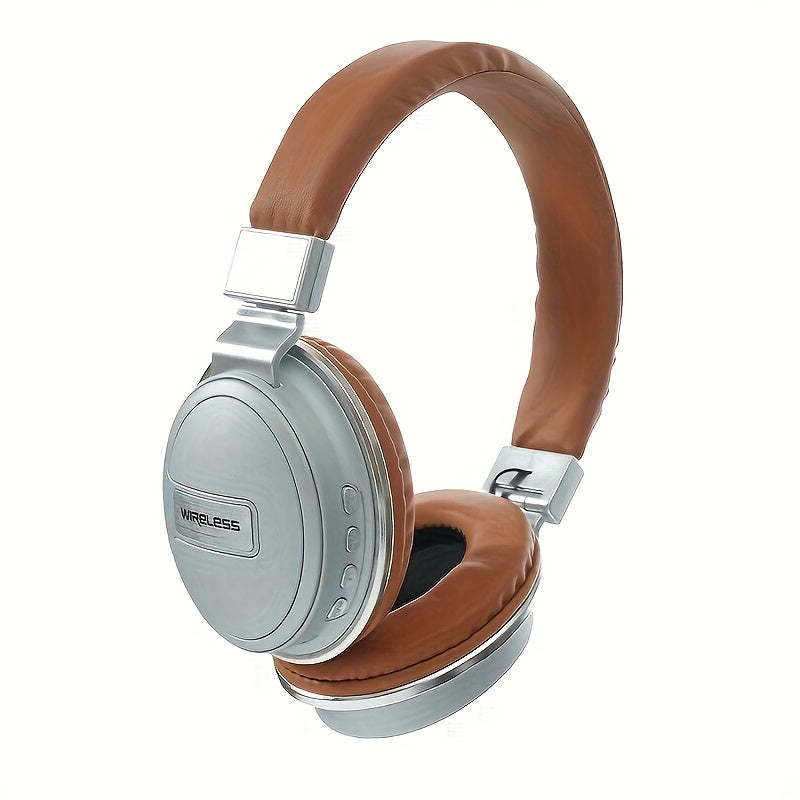 New wireless headphones with retractable and foldable design, long battery life, ideal for tablets, PCs, TVs, phones, and travel, perfect for enjoying music as a gift.