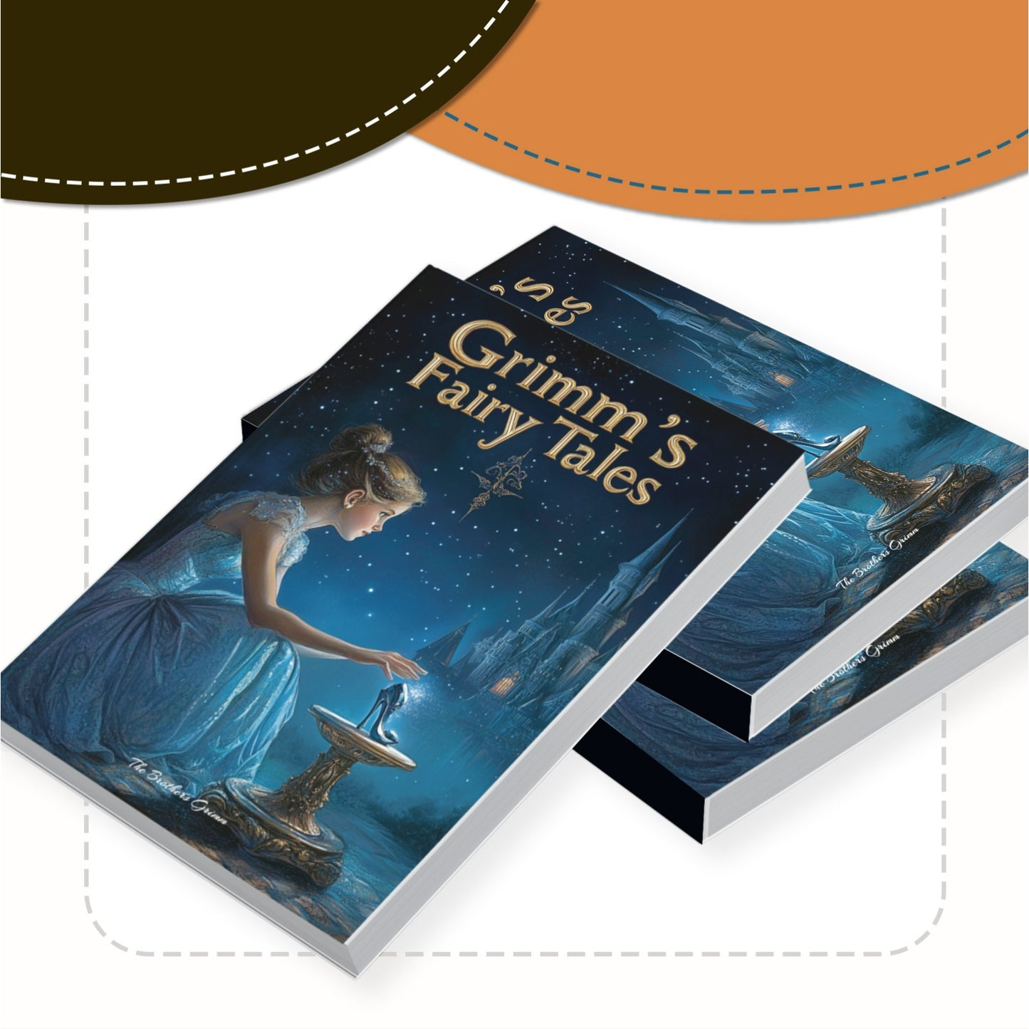 1pc Brothers Grimm's Fairy Tales, Timeless Classic Stories of Magic and Morals, English Edition, Hardcover, Published by ZHIDIAN INTERNATIONAL (USA) LLC, May 2024