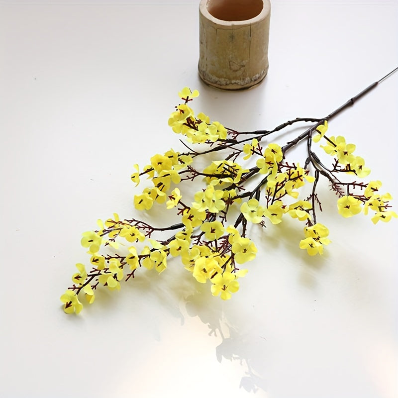 Artificial cherry blossom branches for vase, versatile décor for all seasons and occasions, no container included.