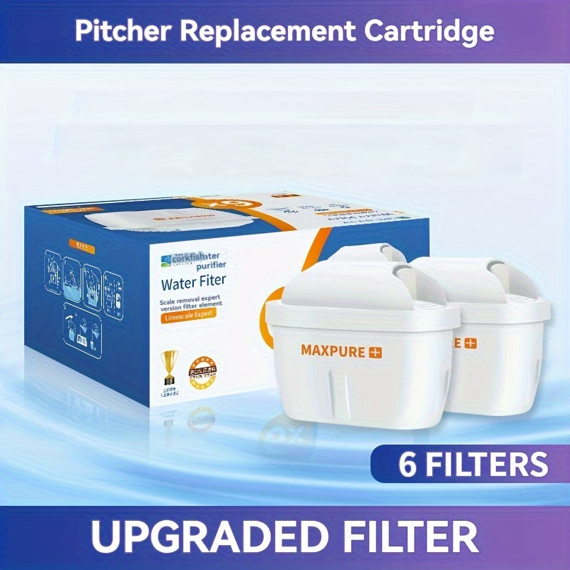 Upgrade your BRITA Water Filter Pitcher with our convenient 1/3/6 Pack Replacement Water Filters. These Universal Filters are compatible with BRITA pitchers and effectively reduce chlorine, scale, and impurities to enhance the taste of your water.