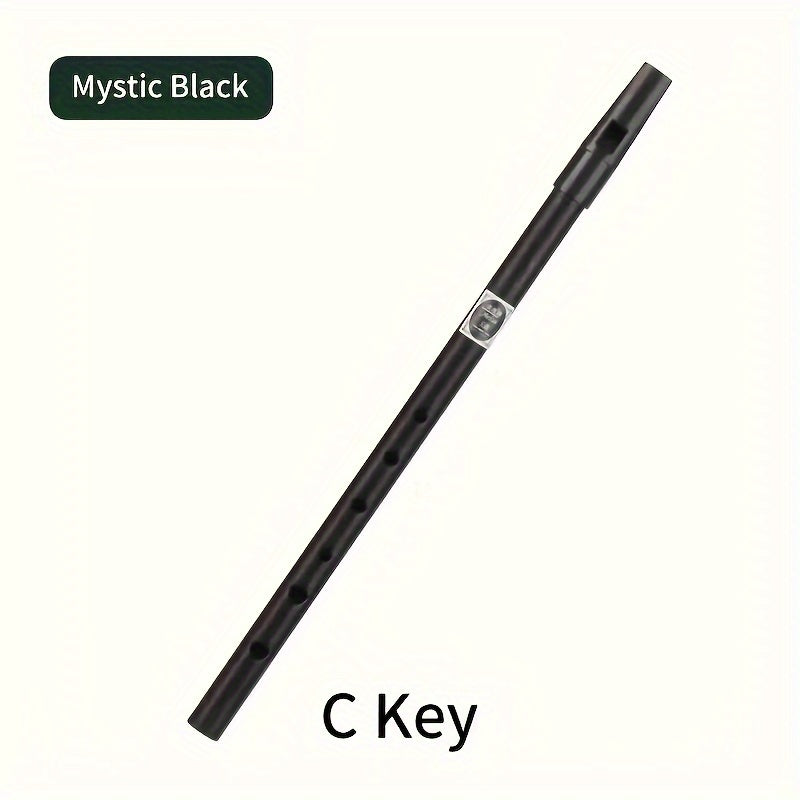 Beginner-friendly Irish whistle in C/D key, aluminum alloy, perfect for starting players. Happy Ramadan with this flute instrument.