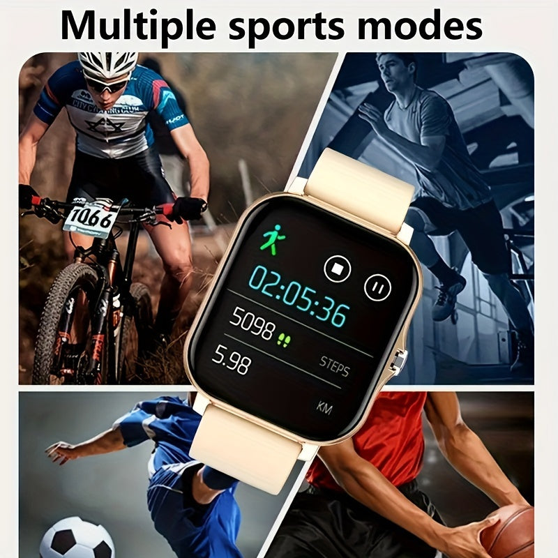 The new sports smartwatch has wireless calling, motion tracking, photography, and music control features. It is compatible with Android and iPhone, making it a stylish gift for both men and